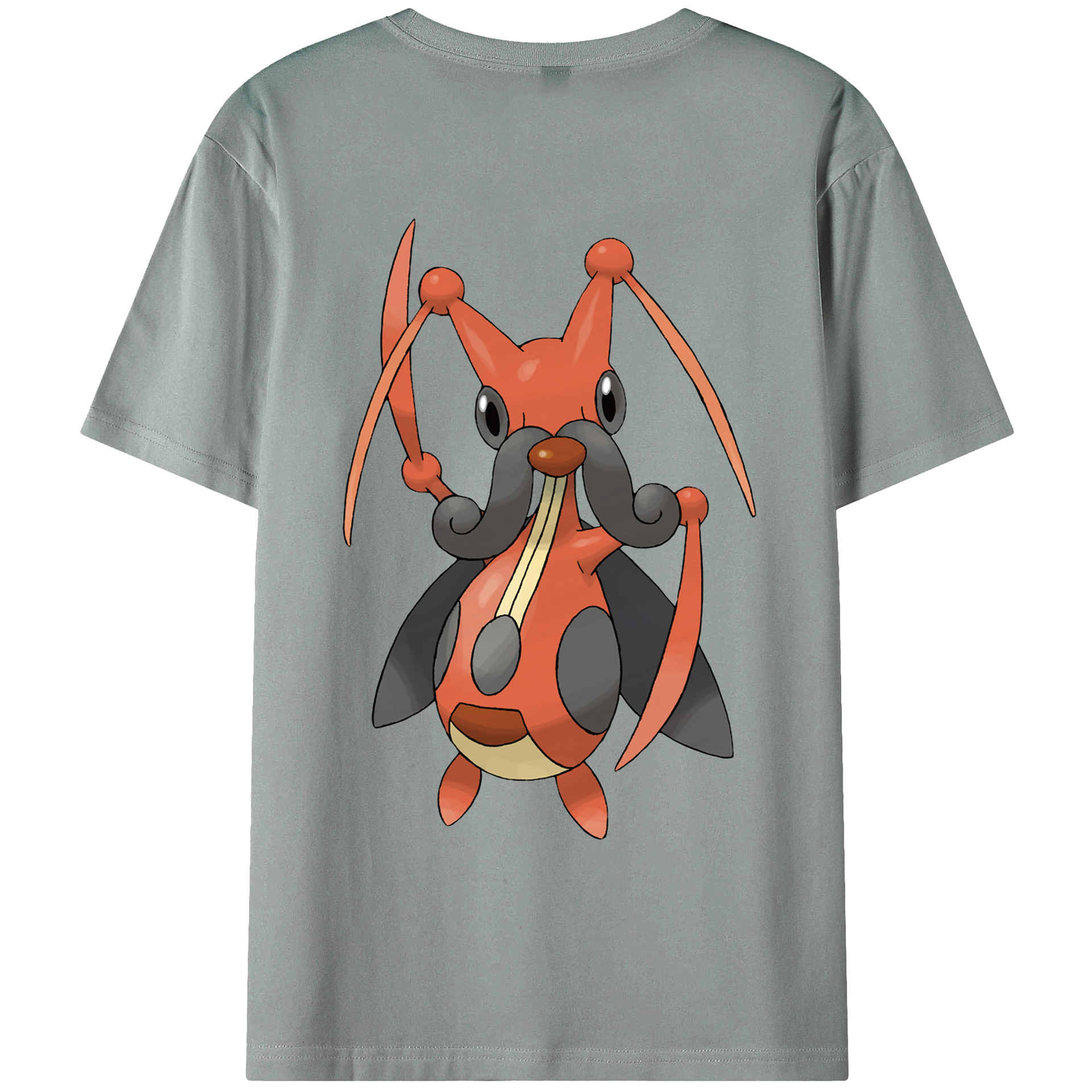 （画像用） ポケットモンスター Pokémon 綿100％ メンズ半袖Tシャツ（バックプリント） 通気性